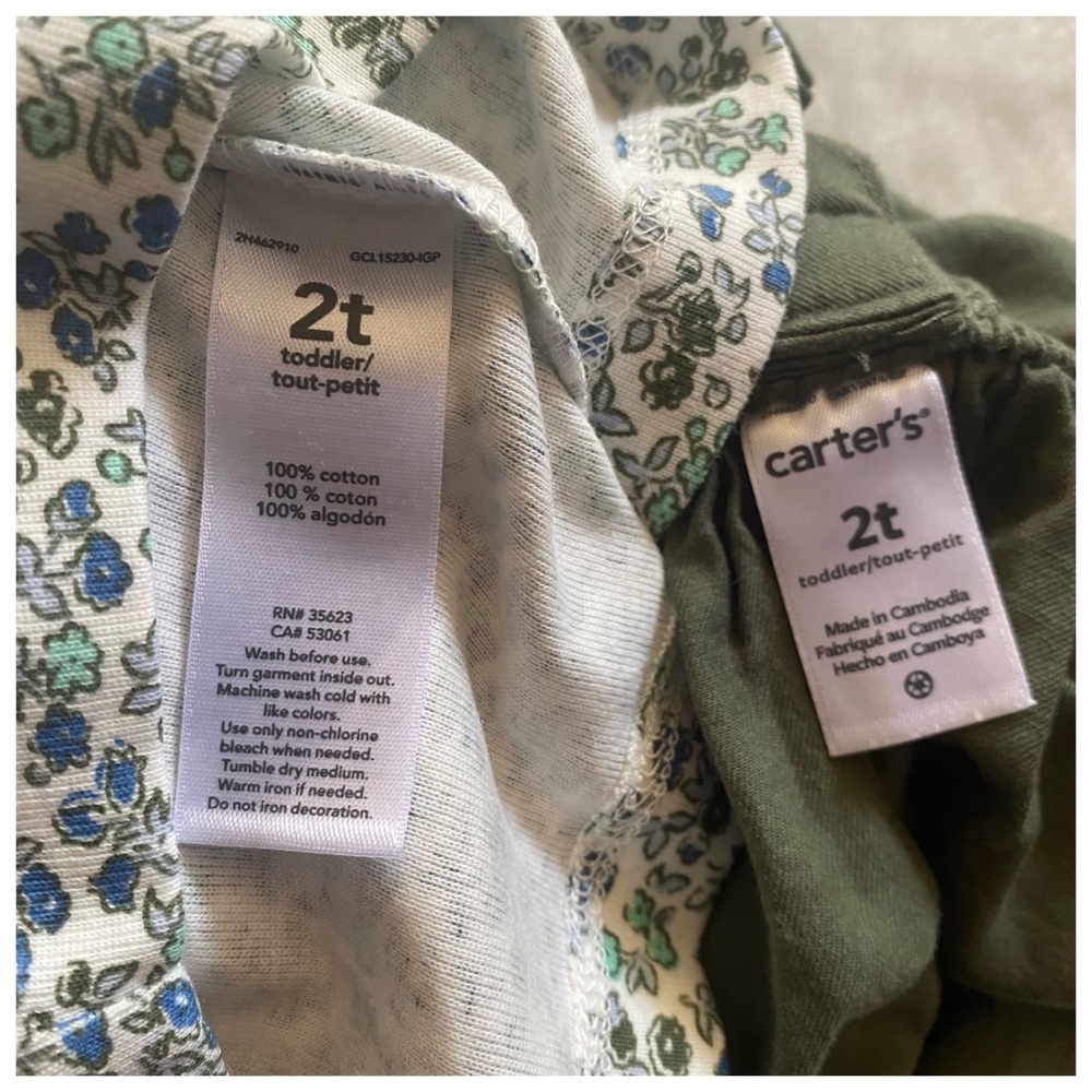 Carter’s 2-piece Floral Pinafore Dress - Picture 10 of 13